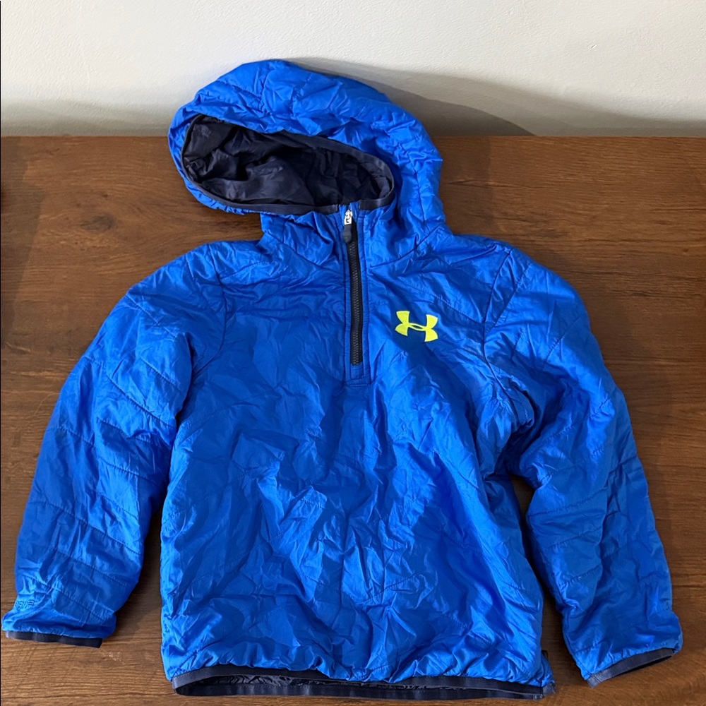 Youth Under Armour Royal Blue Hooded Pullover